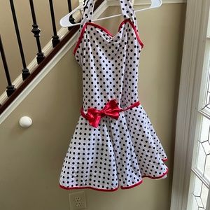 Black and White Polka Dot Dance Costume